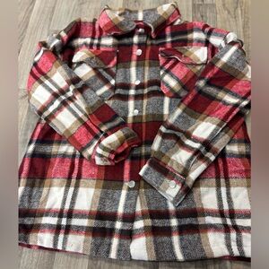 NWOT Womens Casual Flannel Plaid Shirts Shacket Jacket Size XL